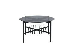 Fjôrd Salontafel Von Zwart Smoked Glas Ø80cm