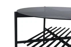Fjôrd Salontafel Von Zwart Smoked Glas Ø80cm