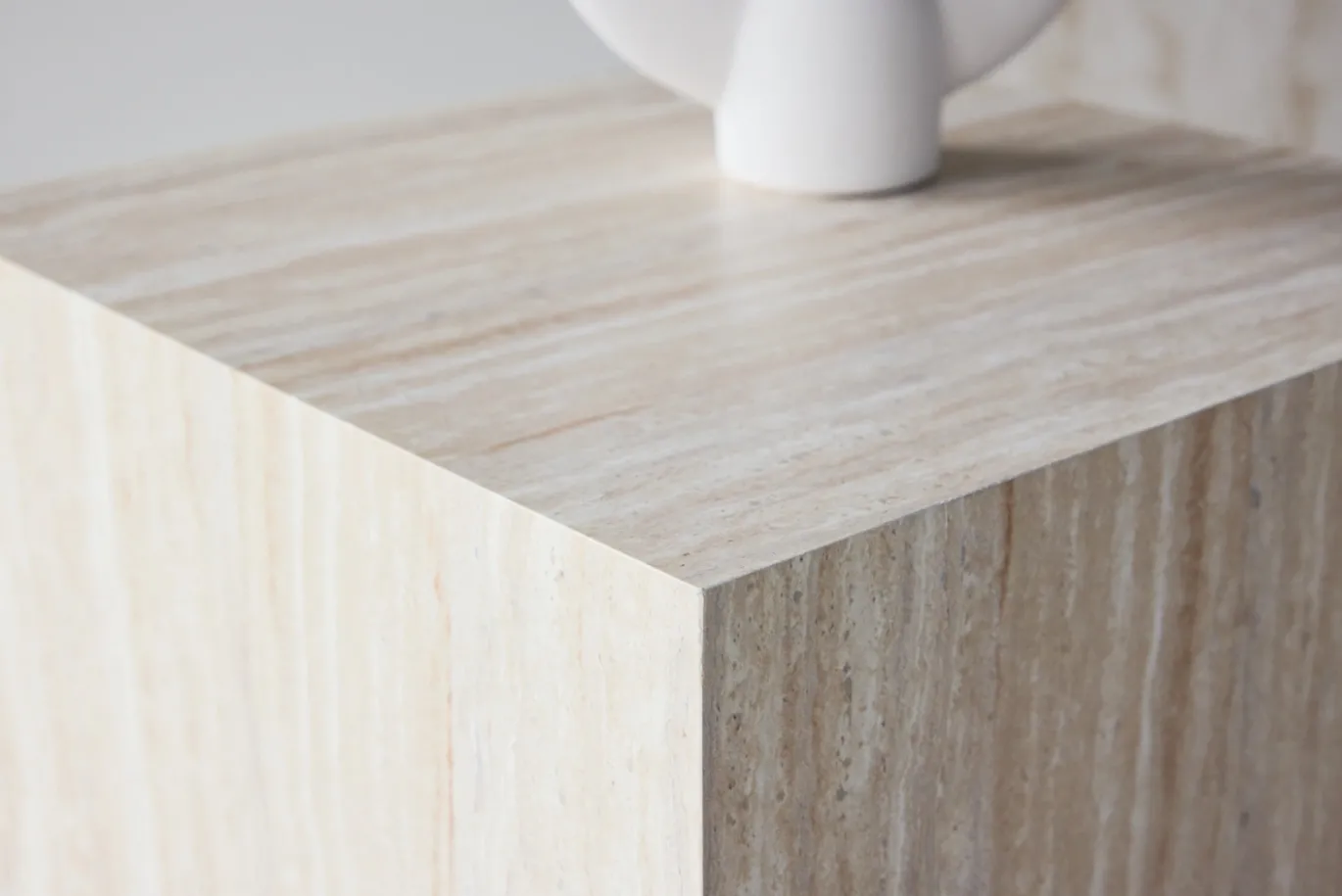 Fjôrd Salontafel York Beige Travertinlook 40x40cm