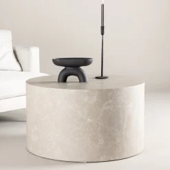 Fjôrd Salontafel York Ø80cm Beige