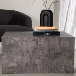 Fjôrd Salontafel York Grijs Marmerlook Mdf 60x80cm