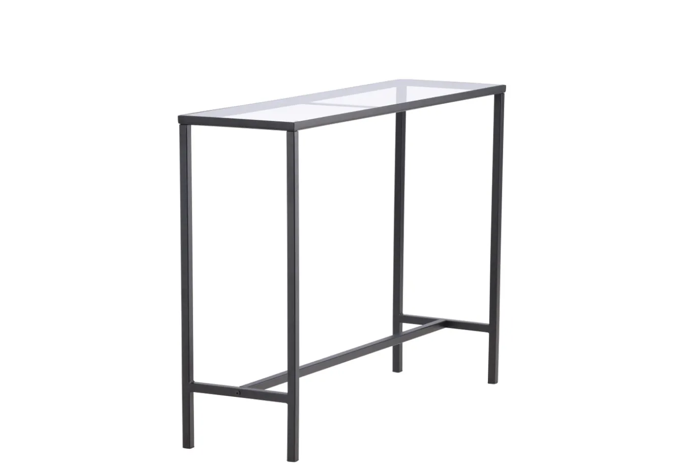 Fjôrd Sidetable Dipp Zwart Metaal/Glas