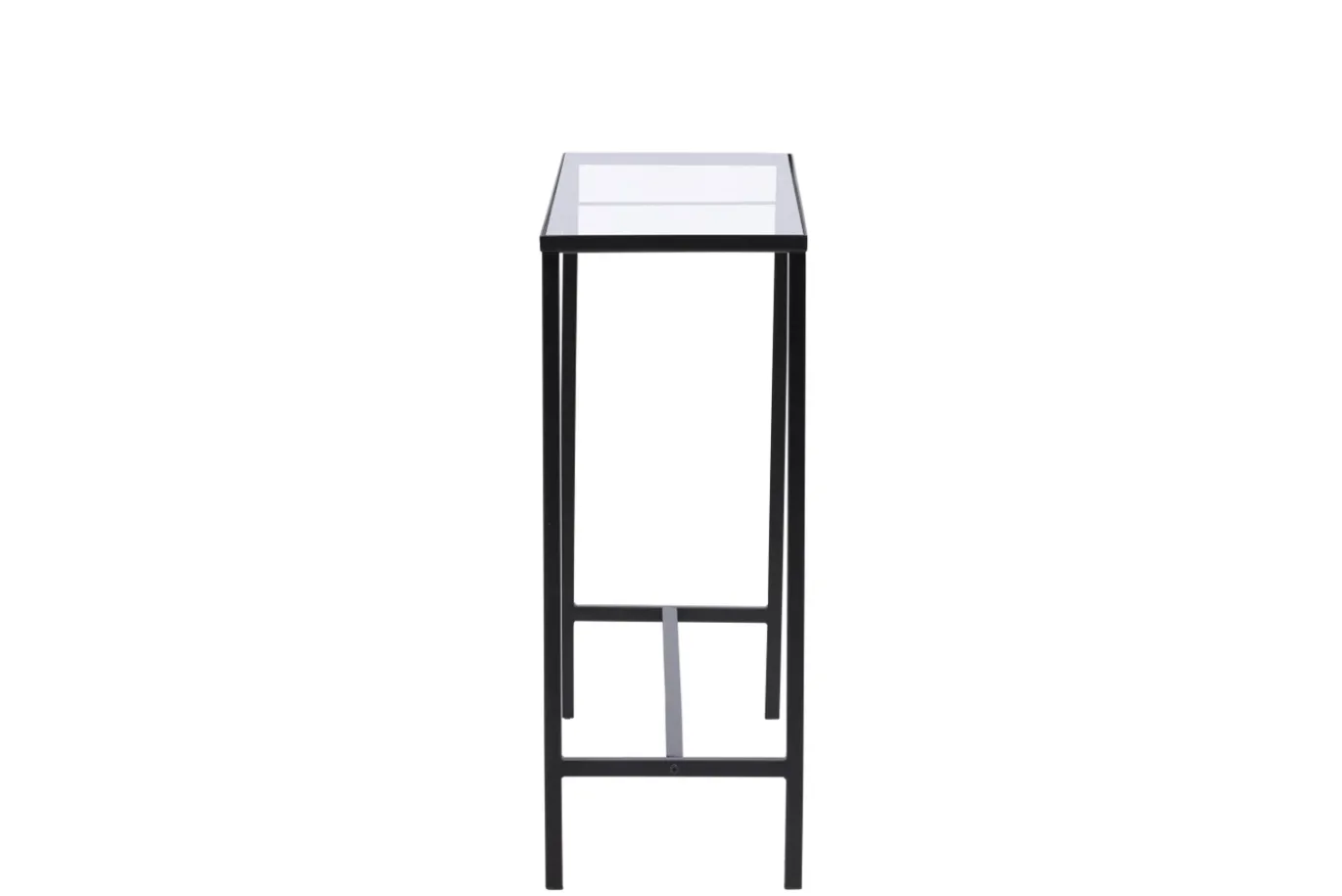 Fjôrd Sidetable Dipp Zwart Metaal/Glas