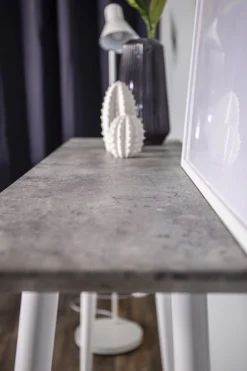 Fjôrd Sidetable Edge Wit Betonlook