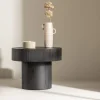Fjôrd Sidetable Malung ⌀50cm Zwart