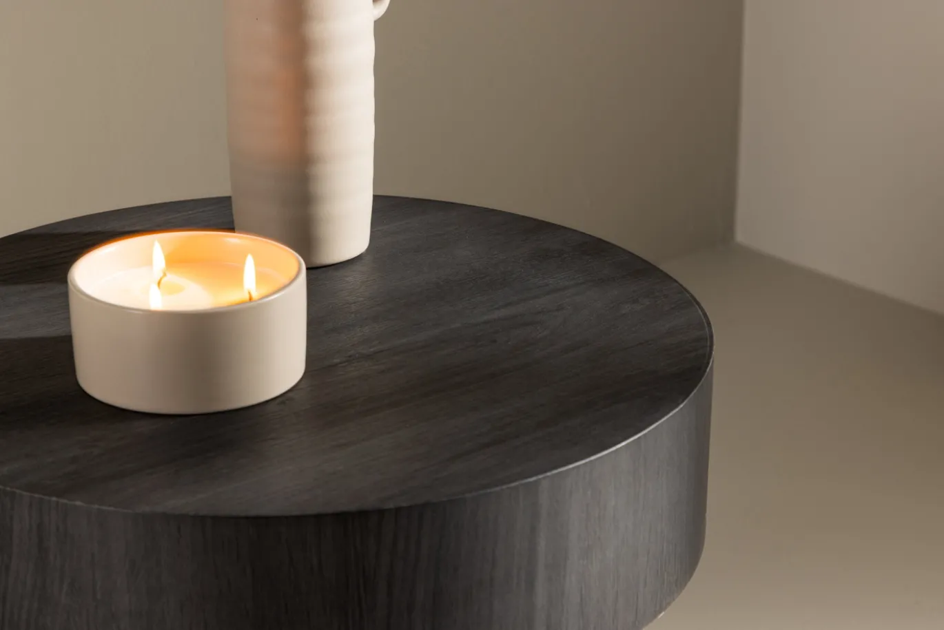 Fjôrd Sidetable Malung ⌀50cm Zwart