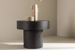 Fjôrd Sidetable Malung ⌀50cm Zwart