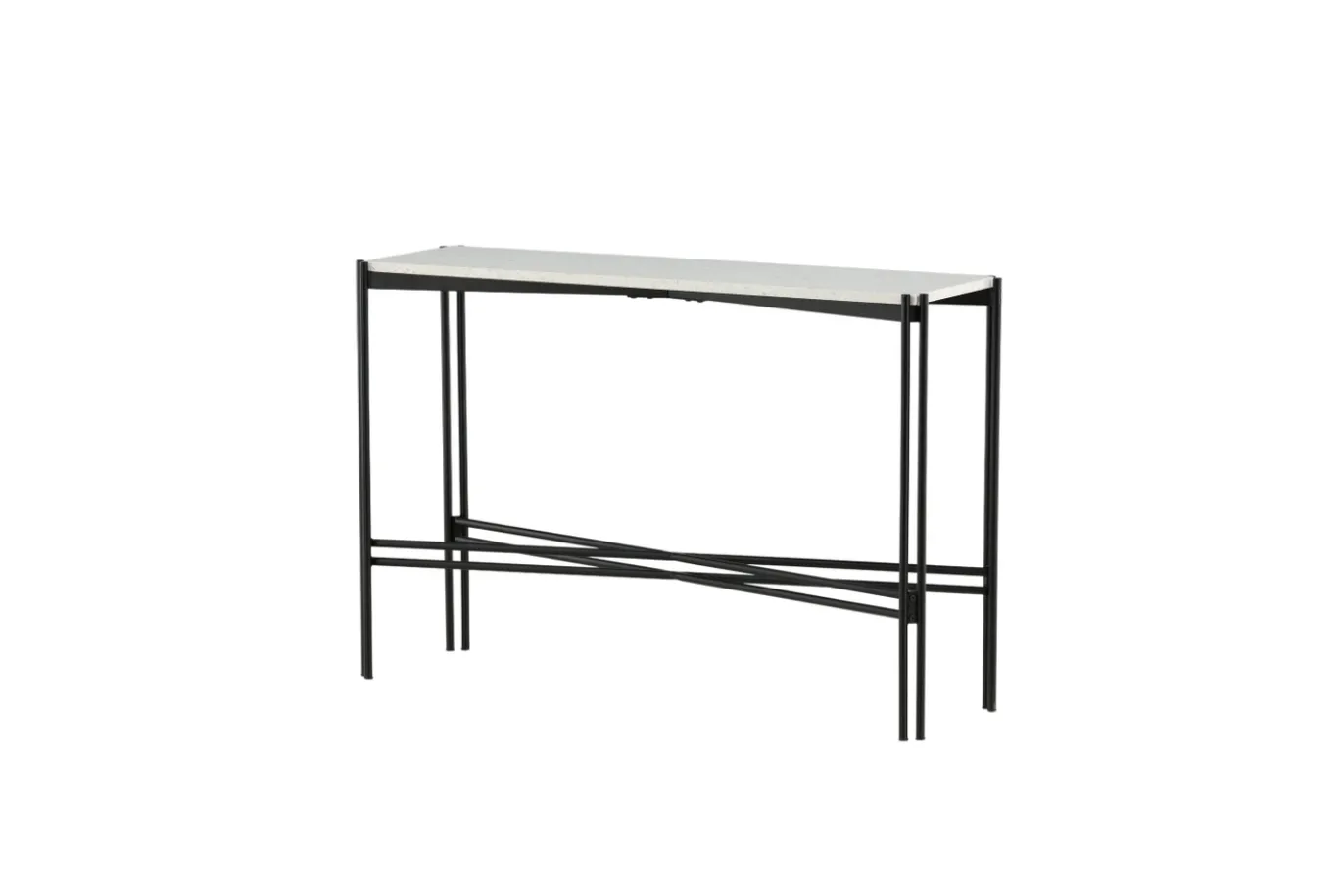 Fjôrd Sidetable Razzia 110x30x75cm Wit Terazzo