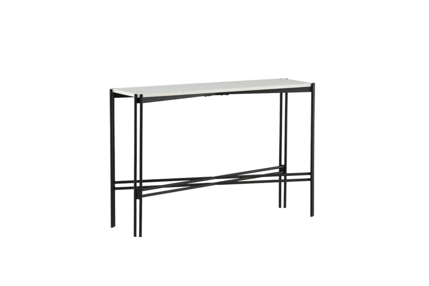 Fjôrd Sidetable Razzia 110x30x75cm Wit Terazzo