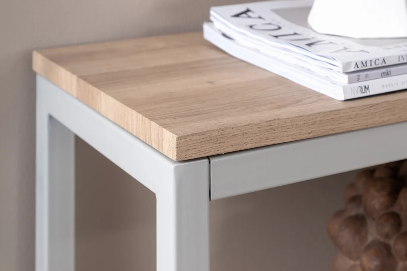 Fjôrd Sidetable Rise Dubbel Grijs Ash 110x30x70cm