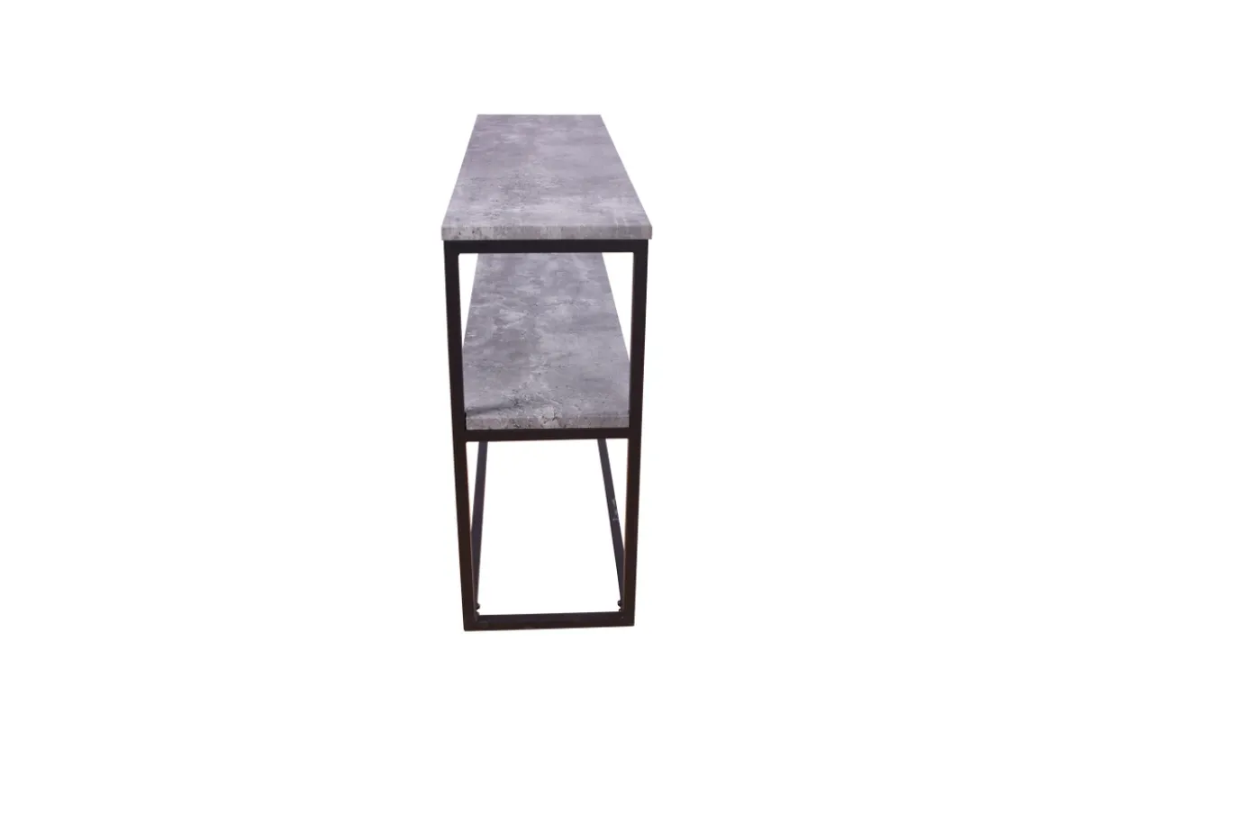 Fjôrd Sidetable Rise Dubbel Zwart/Beton 110x30x70cm