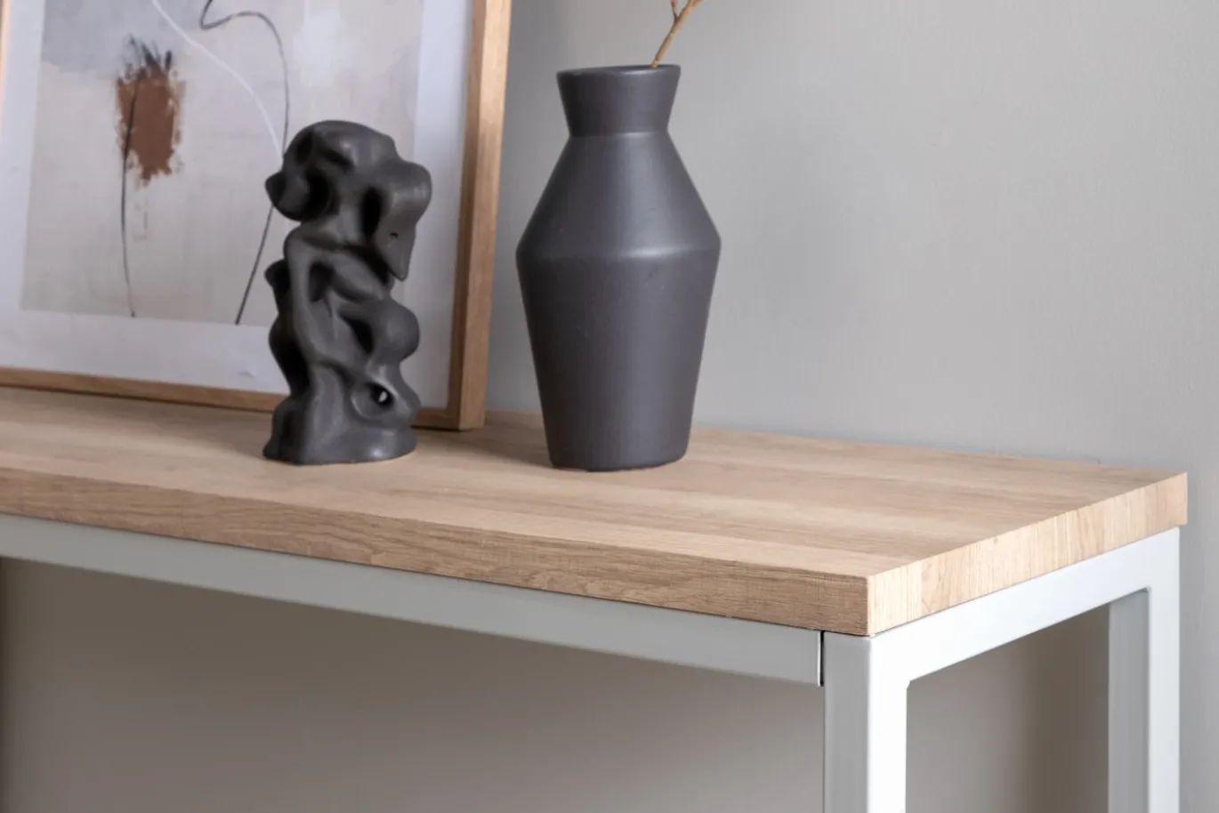 Fjôrd Sidetable Rise Grijs Ash 110x30x80cm
