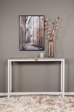 Fjôrd Sidetable Rise Wit/Betonlook 110x30x80cm