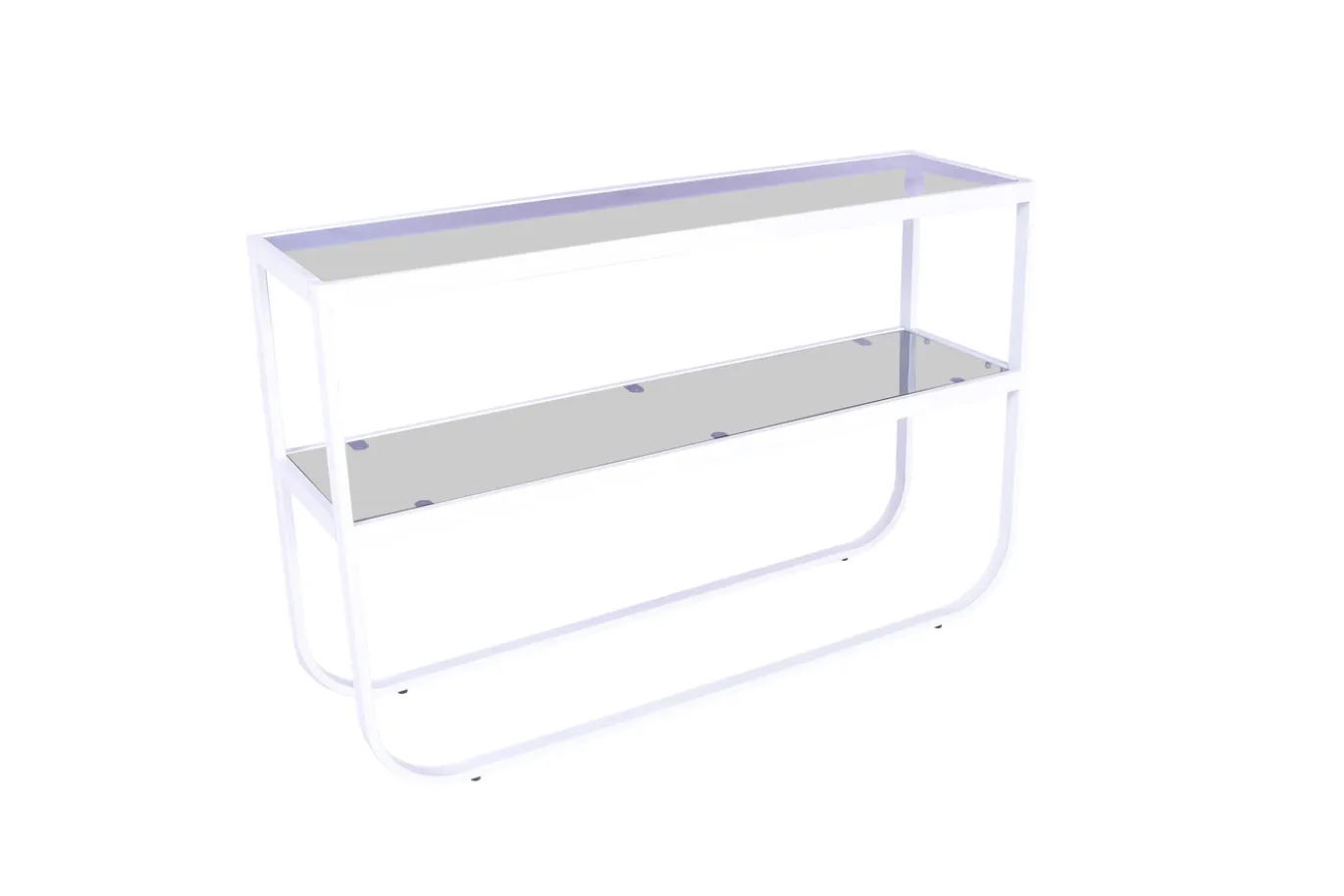Fjôrd Sidetable Rocker Wit/Grijs Smokey Glas