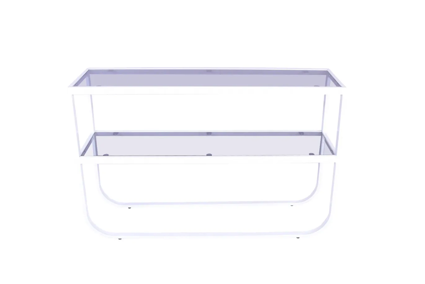Fjôrd Sidetable Rocker Wit/Grijs Smokey Glas