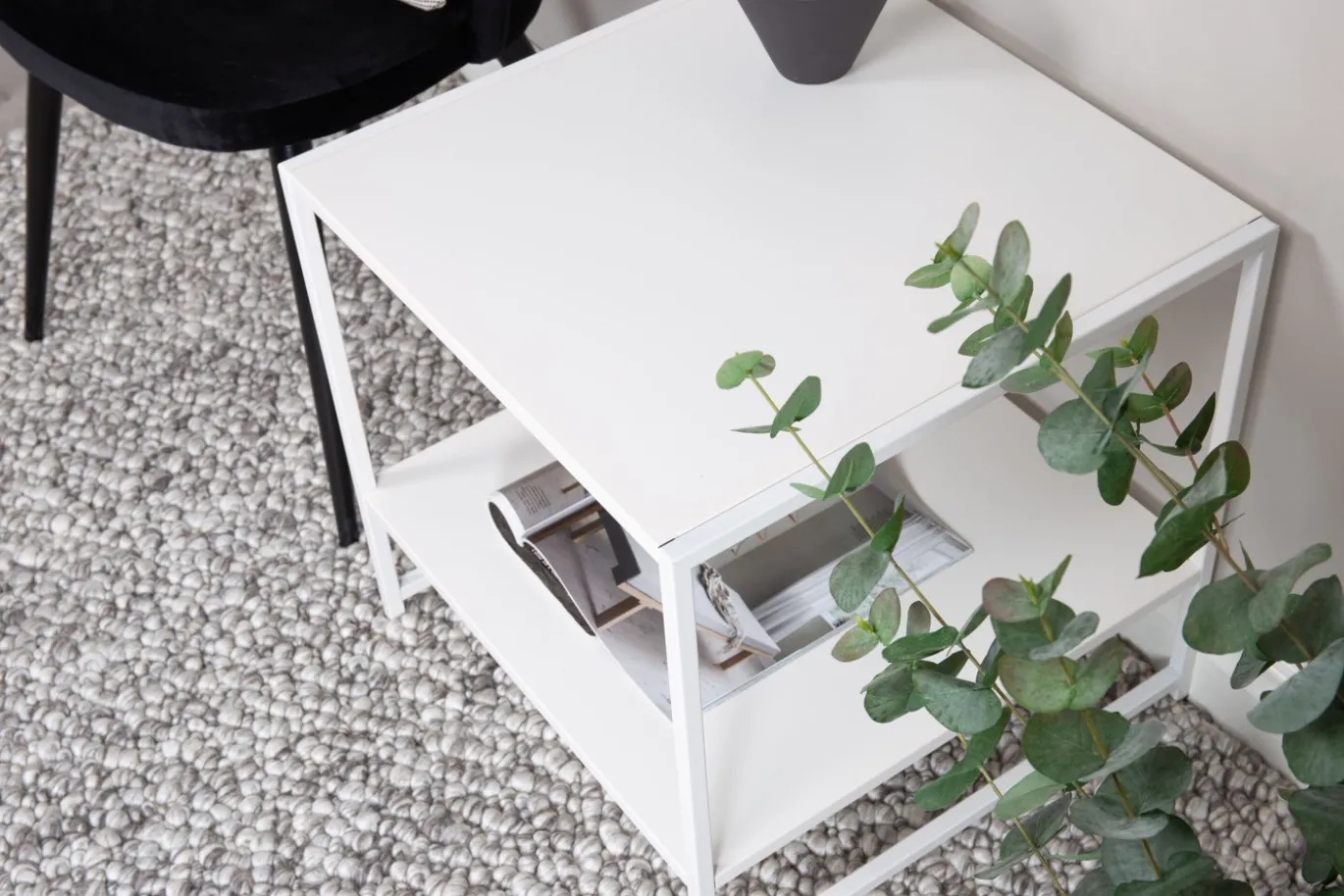 Fjôrd Sidetable Staal Wit 50x50cm