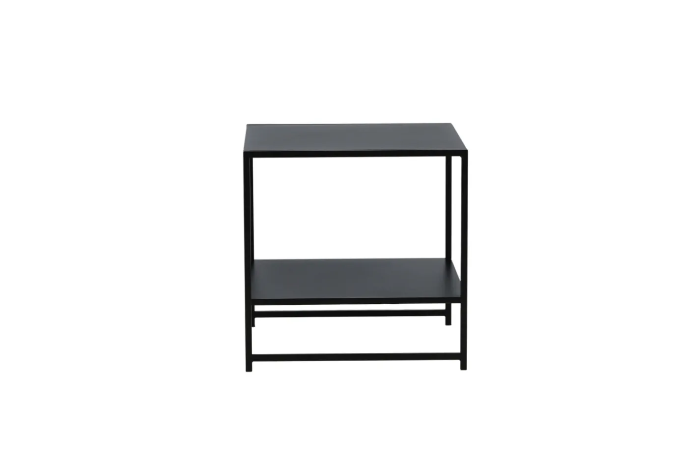 Fjôrd Sidetable Staal Zwart 50x50cm