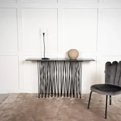 Fjôrd Sidetable Stone 130cm Artifical Zwart