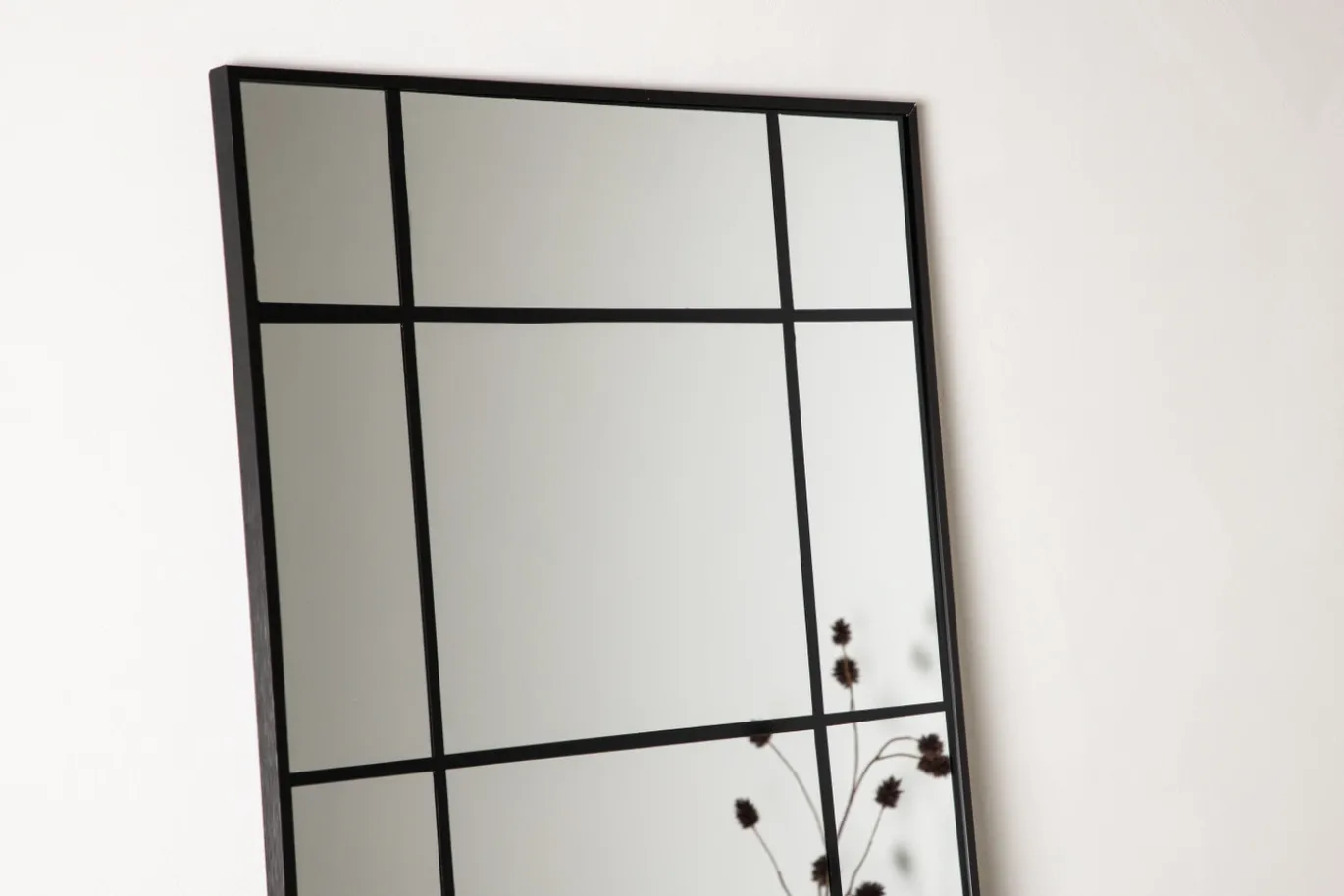 Fjôrd Spiegel Lake Mat Zwart Glas 90x180cm
