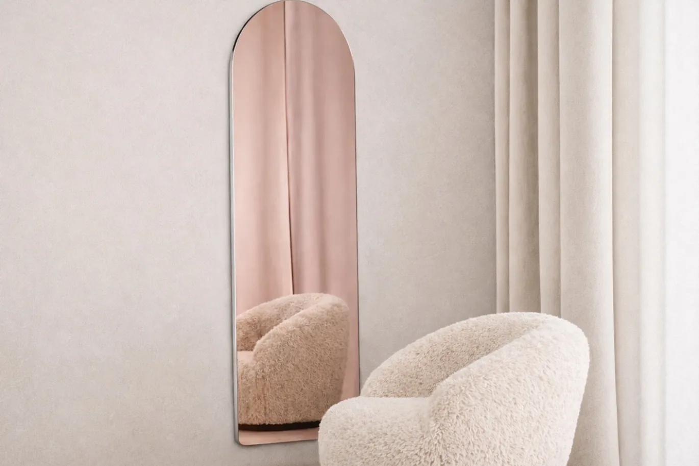 Fjôrd Spiegel Sarasota Rosegold Glas 66x193cm