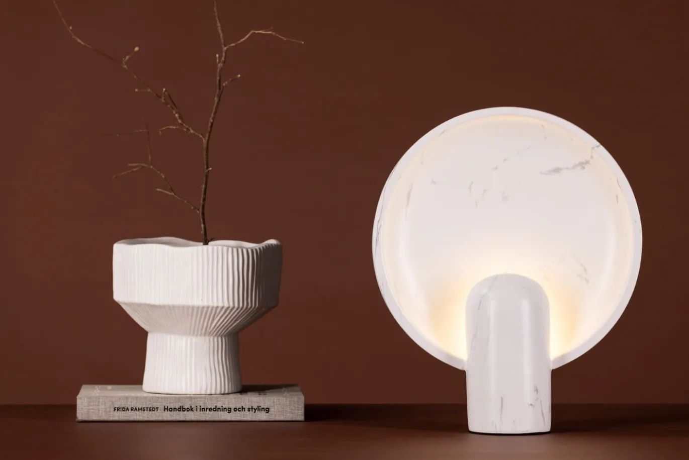 Fjôrd Tafellamp Angers Lichtgrijs Marmer