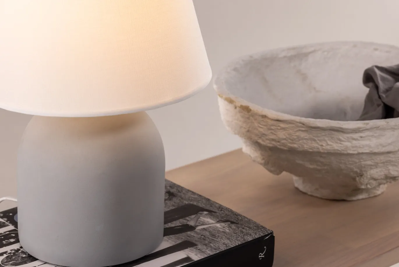 Fjôrd Tafellamp Styrsö Grijs ⌀25cm