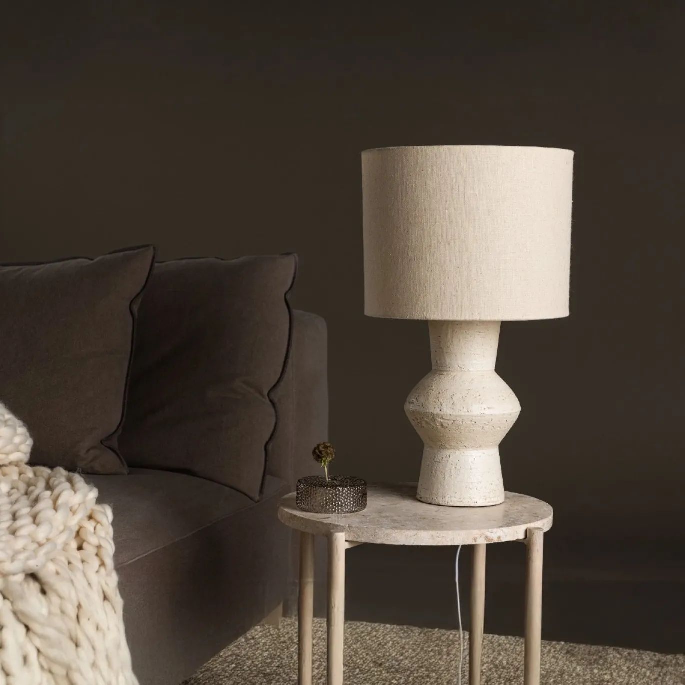 Fjôrd Tafellamp Valön Ivory ⌀31cm