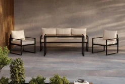 Fjôrd Tuinset Catania Zwart/Beige