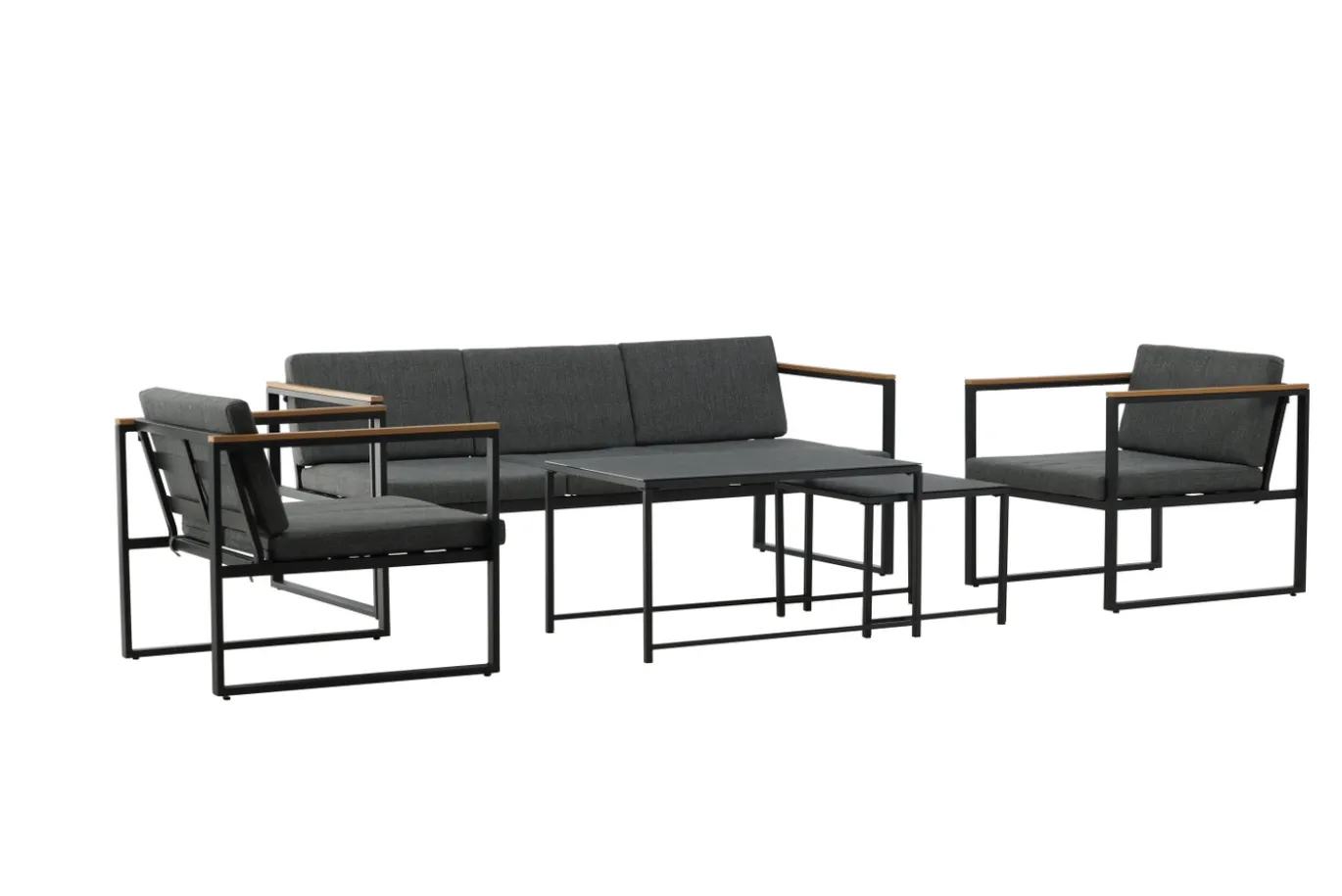 Fjôrd Tuinset Dakar Grijs/Zwart