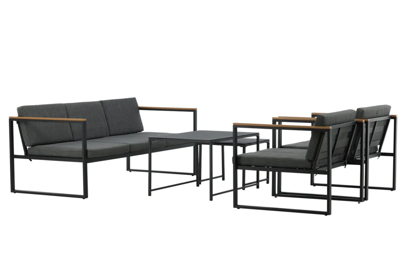 Fjôrd Tuinset Dakar Grijs/Zwart