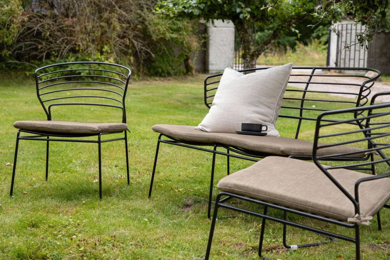 Fjôrd Tuinset Milano Aluminium Zwart Zand