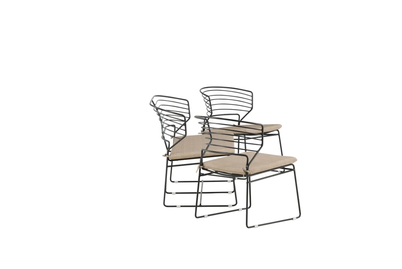 Fjôrd Tuinset Milano Aluminium Zwart Zand