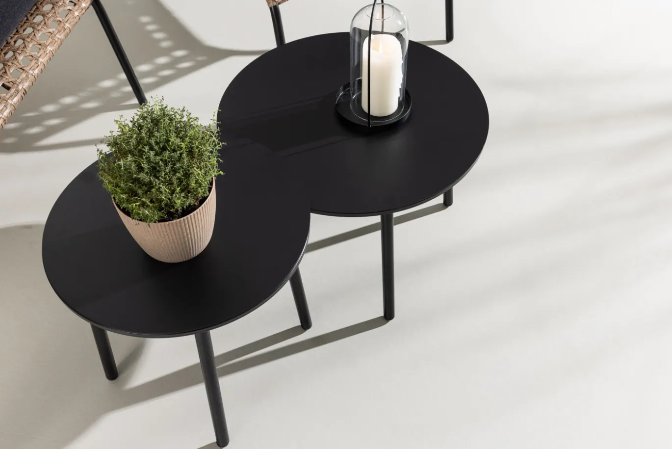 Fjôrd Tuinset Paola Set Zwart Staal Naturel