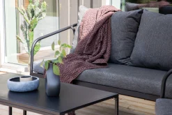Fjôrd Tuinset Sopot Set- Zwart/Grijs Staal
