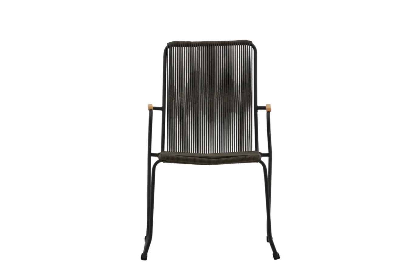 Fjôrd Tuinstoel Bois Aluminium/touw Donkergrijs