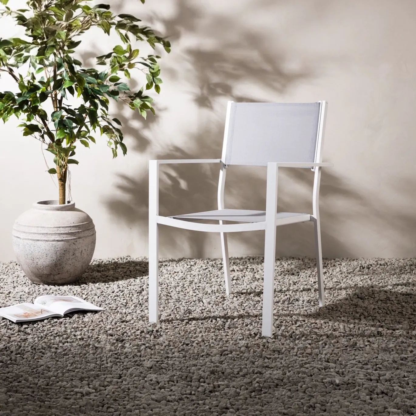 Fjôrd Tuinstoel Copacabana Grijs