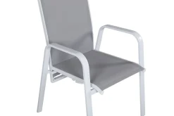Fjôrd Tuinstoel Copacabana Wit/Grijs