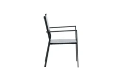 Fjôrd Tuinstoel Copacabana Zwart/Grijs
