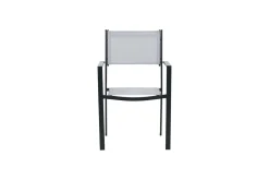 Fjôrd Tuinstoel Copacabana Zwart/Grijs