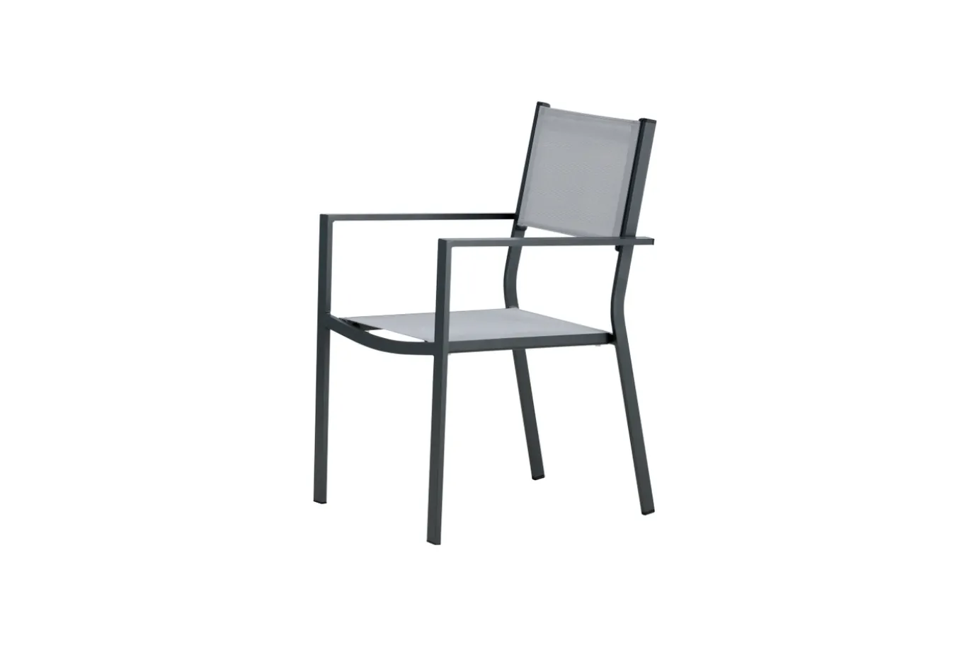 Fjôrd Tuinstoel Copacabana Zwart/Grijs