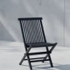 Fjôrd Tuinstoel Kenya Teak Zwart