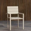 Fjôrd Tuinstoel Levels Aluminium Beige