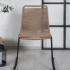 Fjôrd Tuinstoel Lindos Zwart Alu Latte Touw