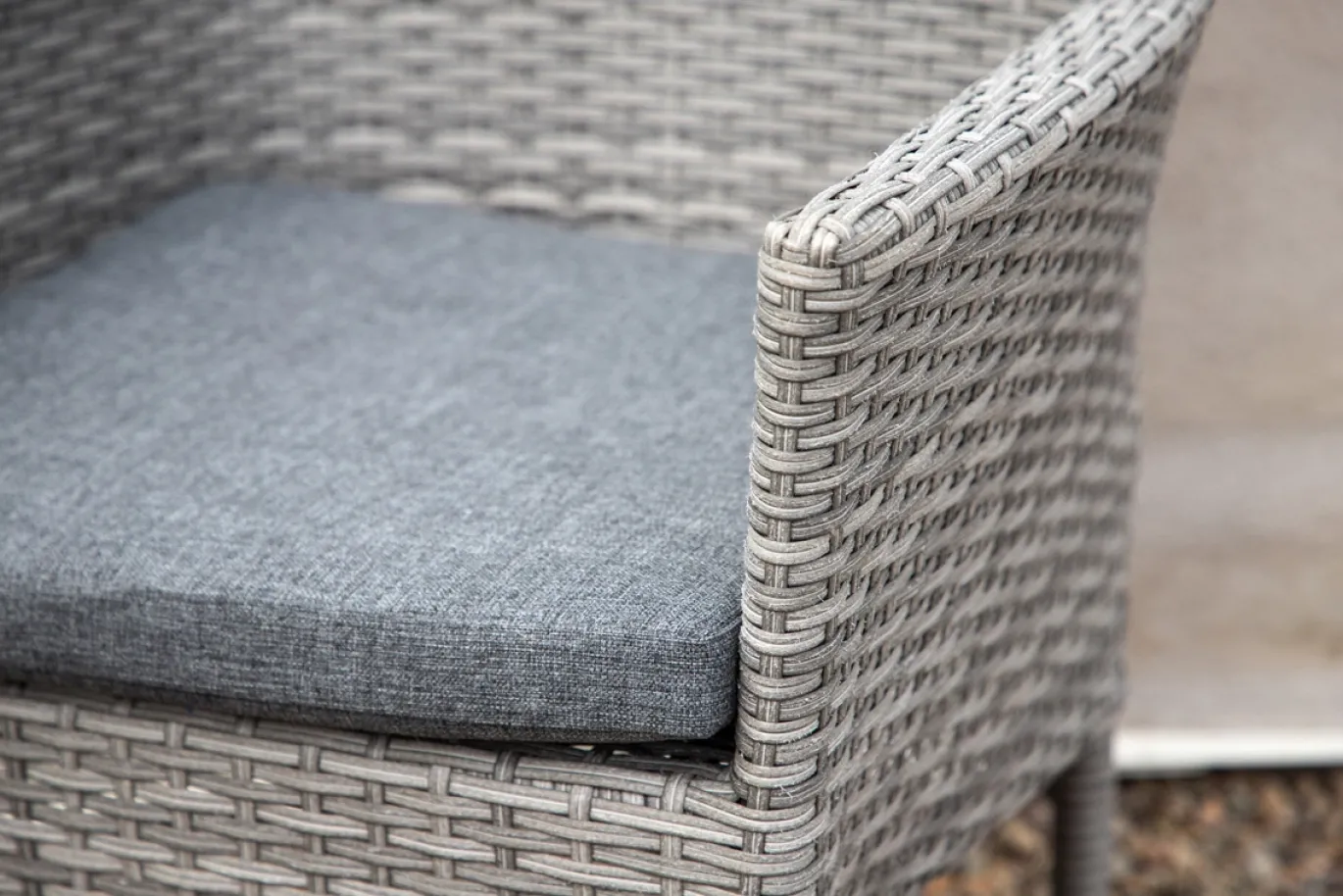 Fjôrd Tuinstoel Malina Aluminium Grijs Wicker