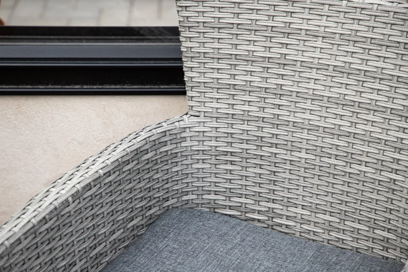Fjôrd Tuinstoel Malina Aluminium Grijs Wicker