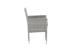 Fjôrd Tuinstoel Malina Aluminium Grijs Wicker