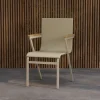 Fjôrd Tuinstoel Mexico Aluminium Beige