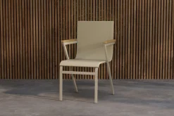 Fjôrd Tuinstoel Mexico Aluminium Beige