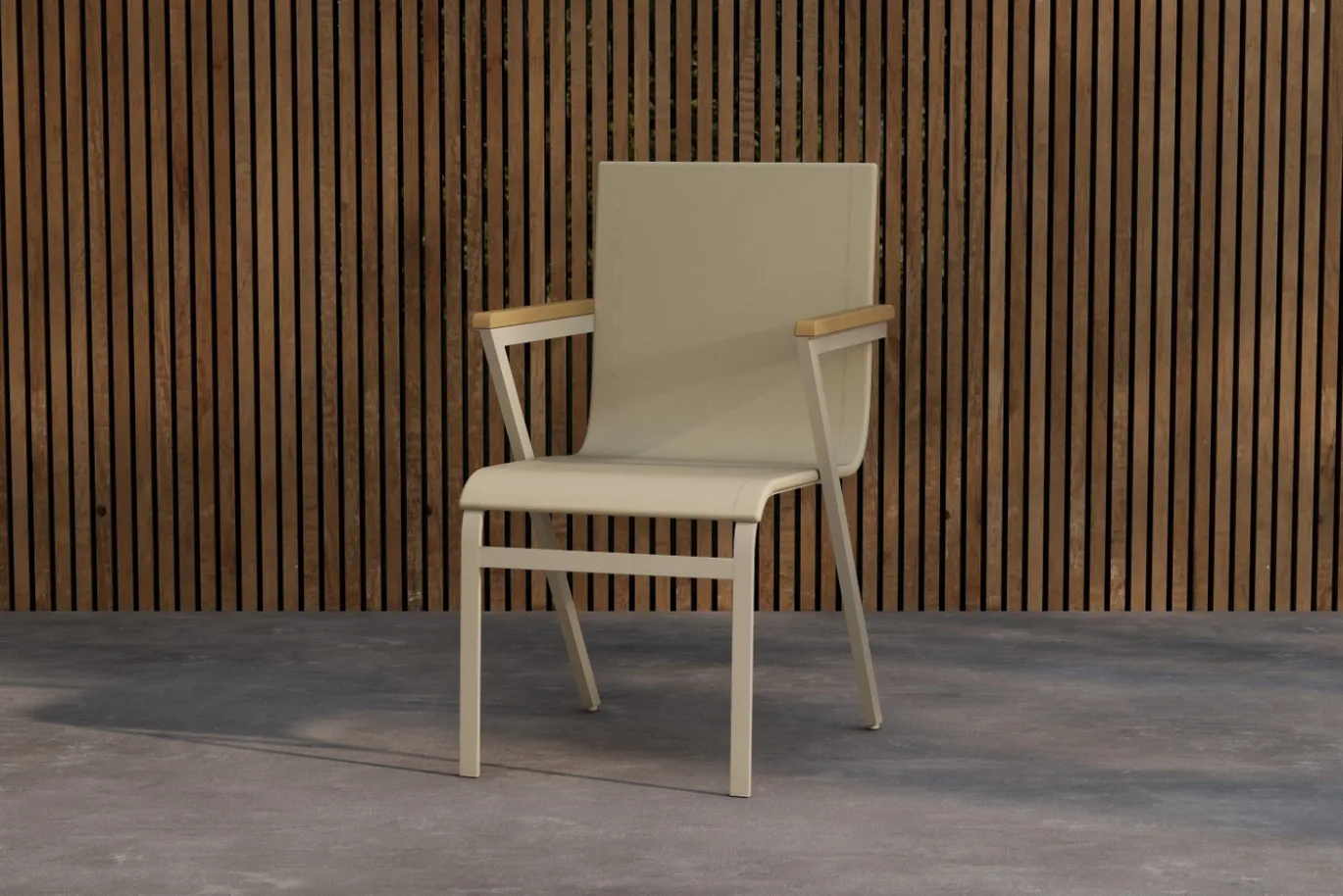 Fjôrd Tuinstoel Mexico Aluminium Beige