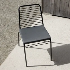 Fjôrd Tuinstoel Panjin Aluminium Zwart